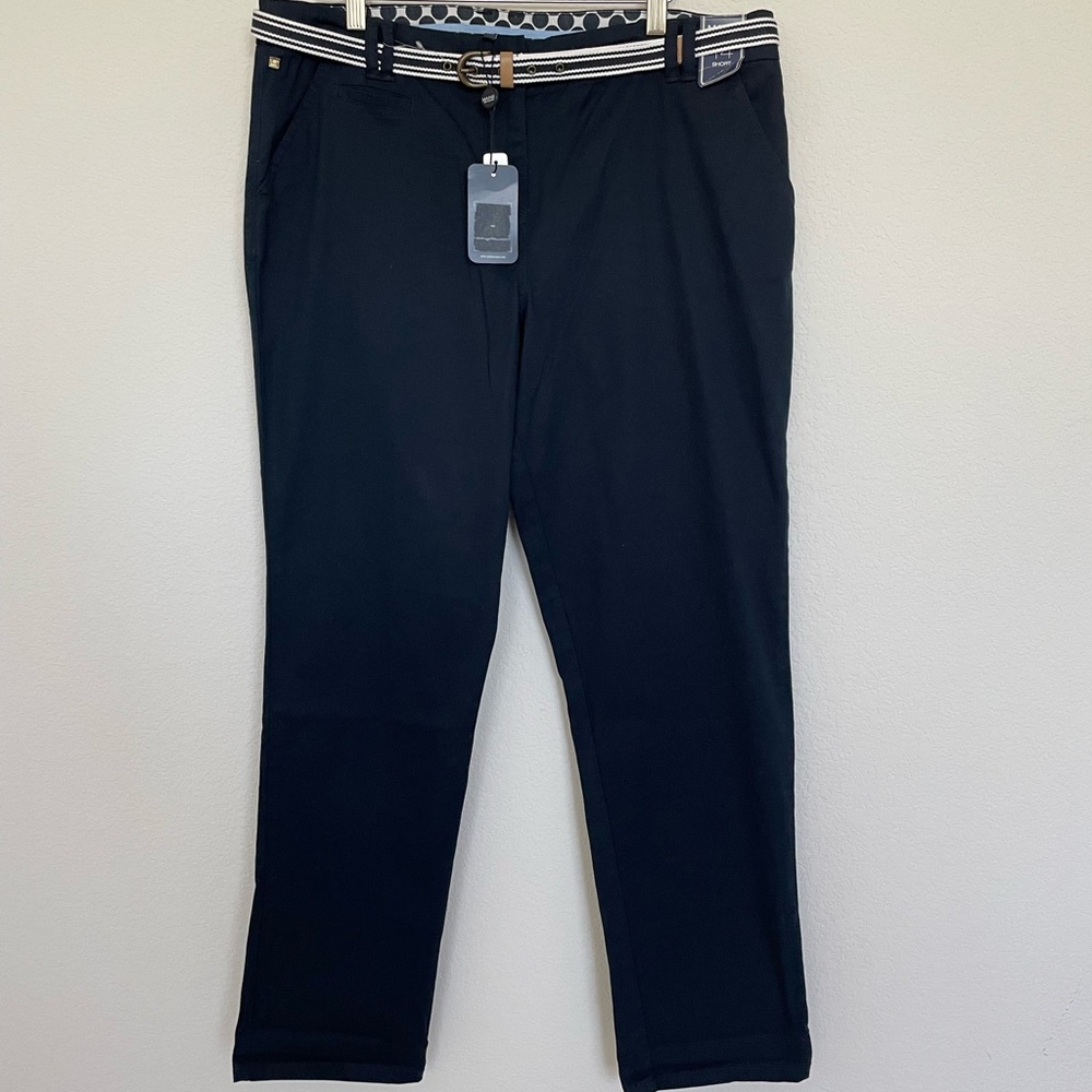 MAINE cotton classic pants from Great Britain London navy blue